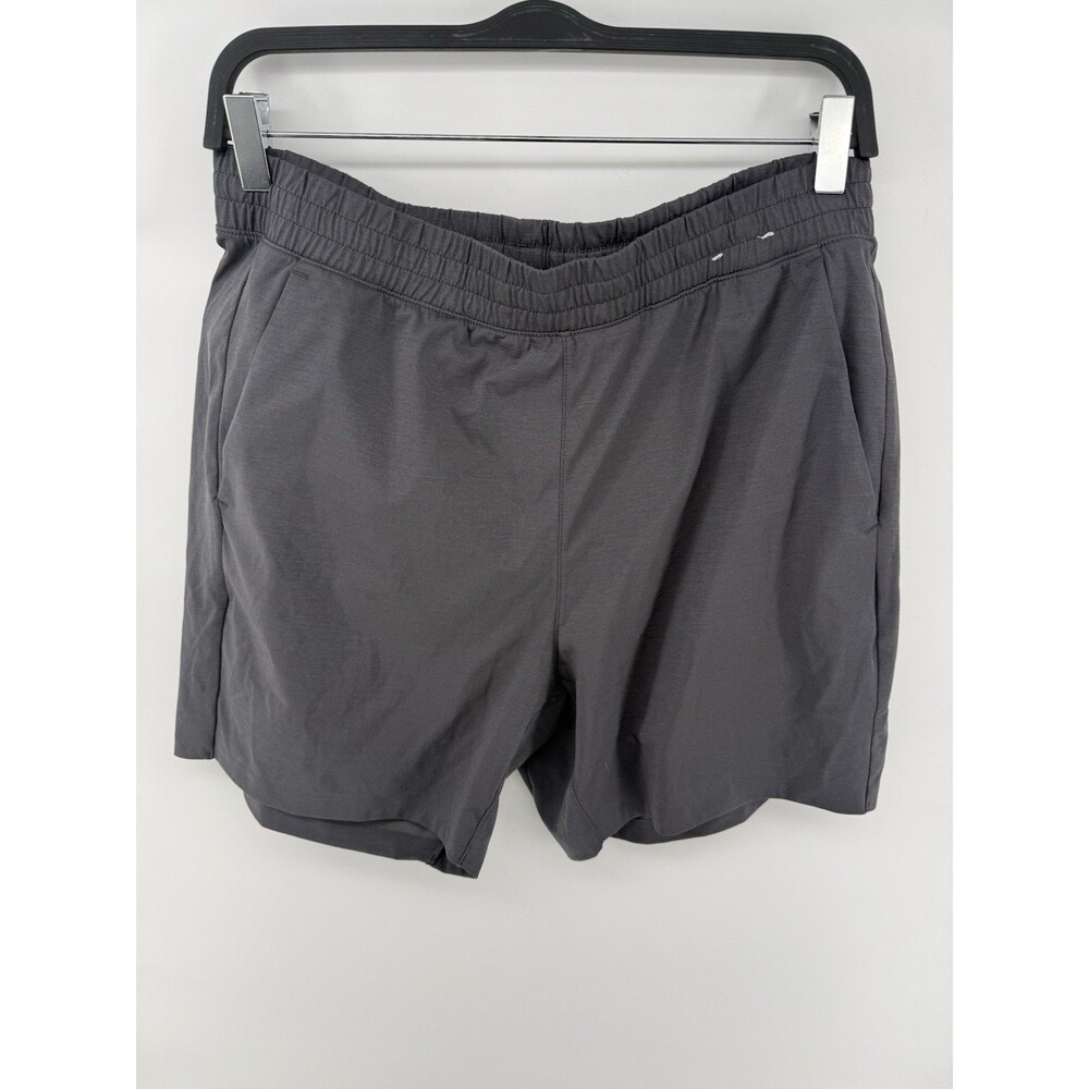 Uniqlo Mens Size Large Gray Drawstring Athletic Gym Shorts